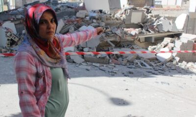 Gaziantep’te yeni yapılan 5 katlı bina çöktü, facianın eşiğinden dönüldü