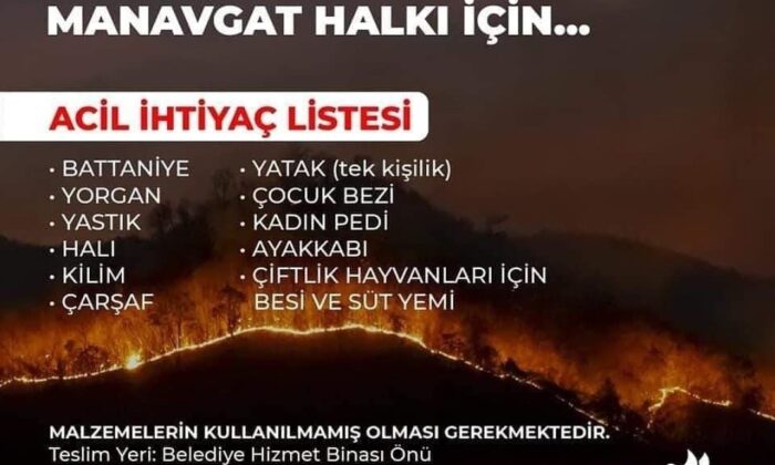 Kuşadası Belediyesi, yangınzedeler için yardım kampanyası başlattı