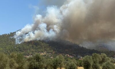 Marmaris yangını tekrar parladı, alevler Hisarönü’nde yerleşim yerlerine yaklaştı