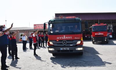 Yangın bölgesine yardıma koştular