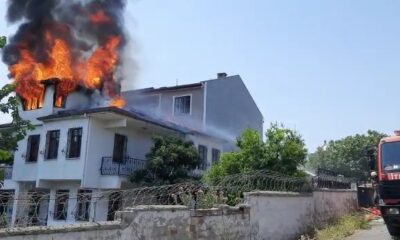 Yemek molası verdiği esnada, tamir ettiği çatısı yandı