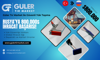 Güler Tır Market’ten Rusya Pazarına 800 Bin Dolarlık Yük Tutucu İhracatı